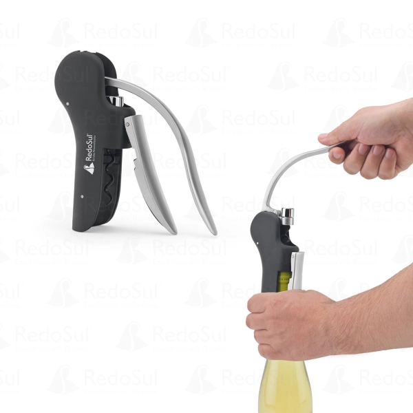 Saca-rolhas Personalizado em ABS e zinco com alavanca automática Saca-rolhas Personalizado em ABS e zinco com alavanca automática